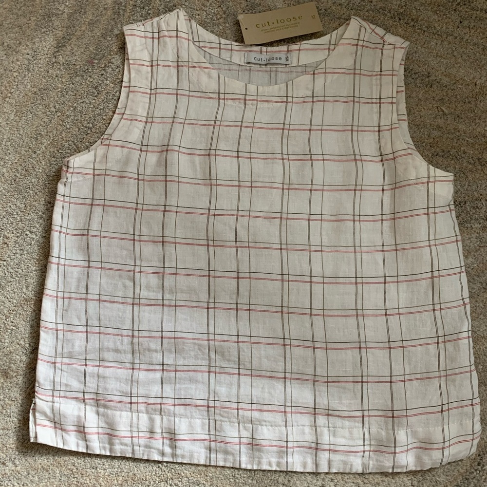 Cut Loose Linen Sleeveless Top Size XS